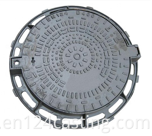 Round Frame Ductile Manhole Cover D400 Jpg